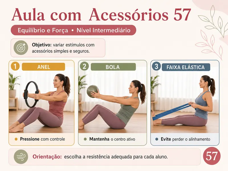 Página do material: aula completa com acessórios